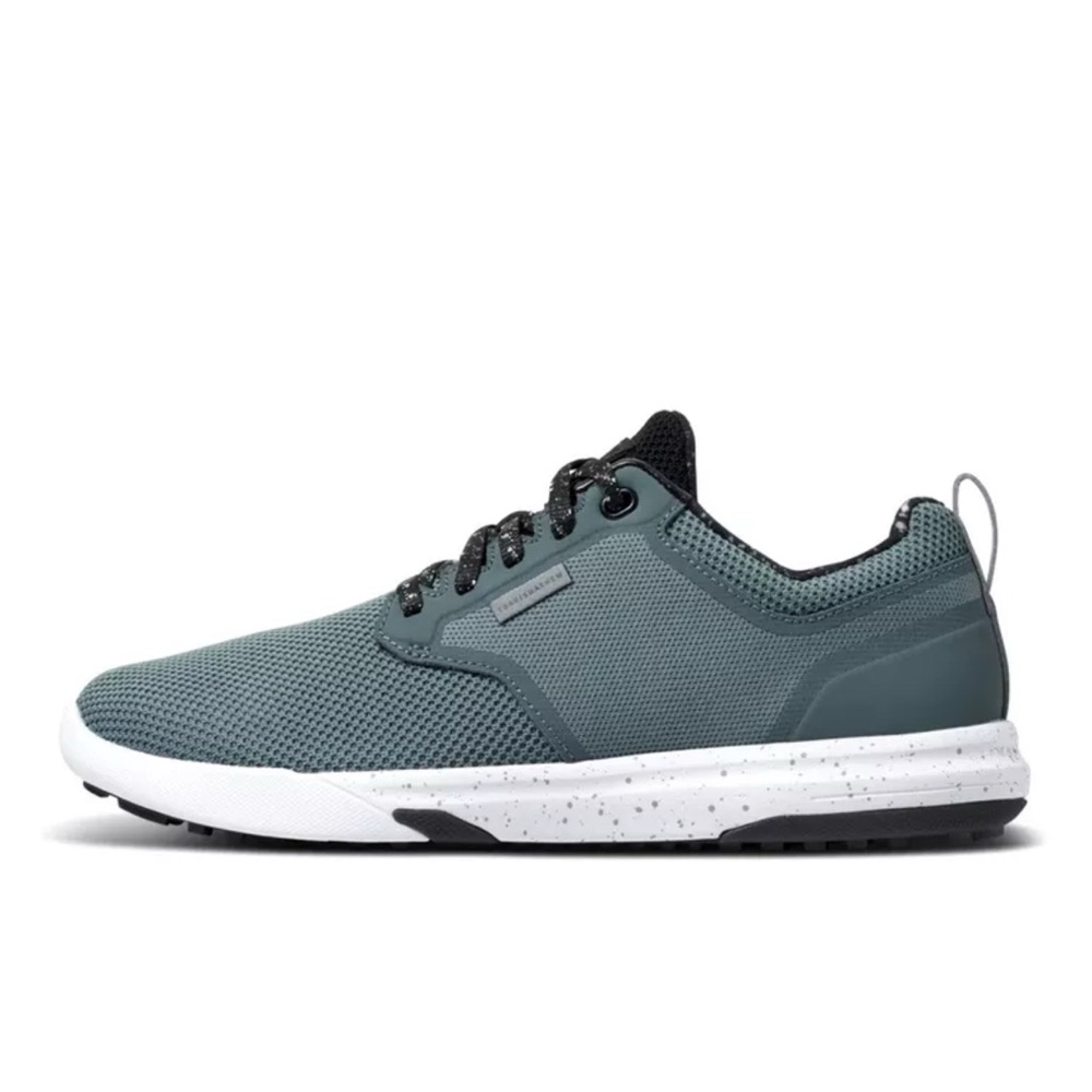 Travis Mathew Blue Sneakers with Smooth Upper and Padded Tongue